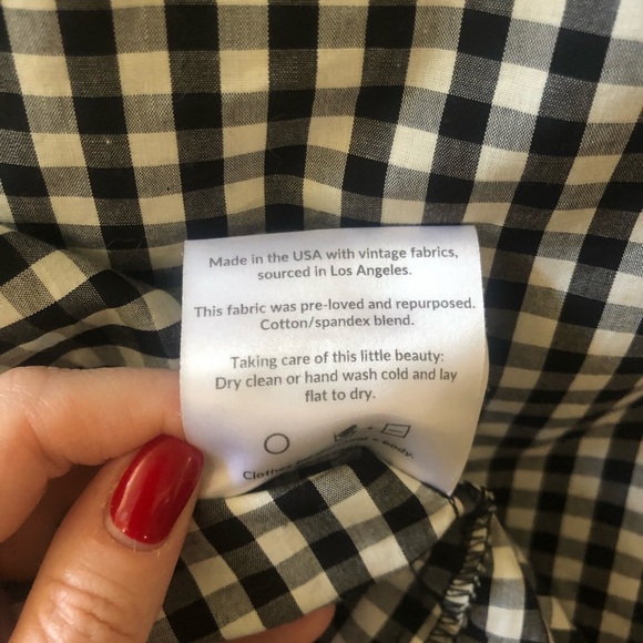 Fauxgerty Marcia Blouse (limited edition gingham!) - Picture 6 of 6